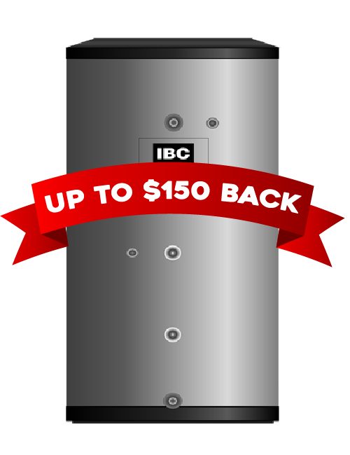 Indirect water heater rebate